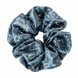 Brilliance & Melrose Sparkly Chou Chou Figure Skating Scrunchie blue