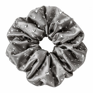 Brilliance & Melrose Sparkly Chou Chou Figure Skating Scrunchie grey