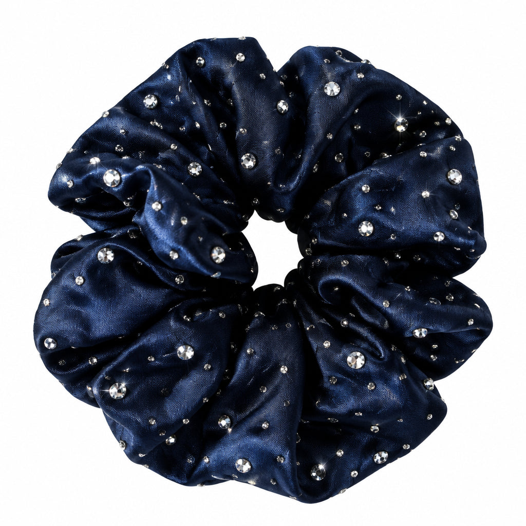 Brilliance & Melrose Sparkly Chou Chou Figure Skating Scrunchie blue