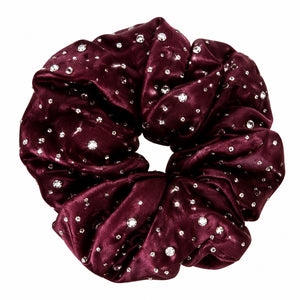 Brilliance & Melrose Sparkly Chou Chou Figure Skating Scrunchie red