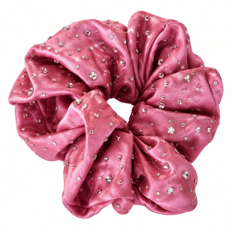 Brilliance & Melrose Sparkly Chou Chou Figure Skating Scrunchie pink