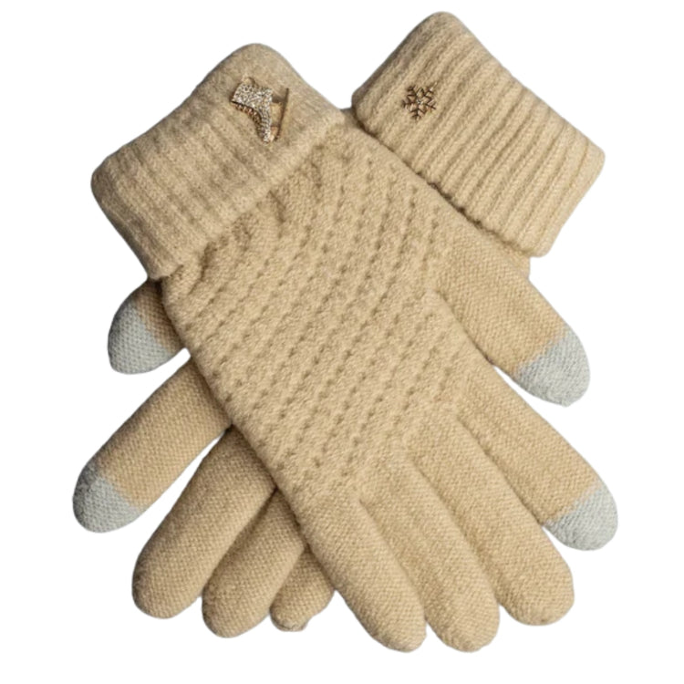 Brilliance & Melrose The Gliding Figure Skating Gloves beige