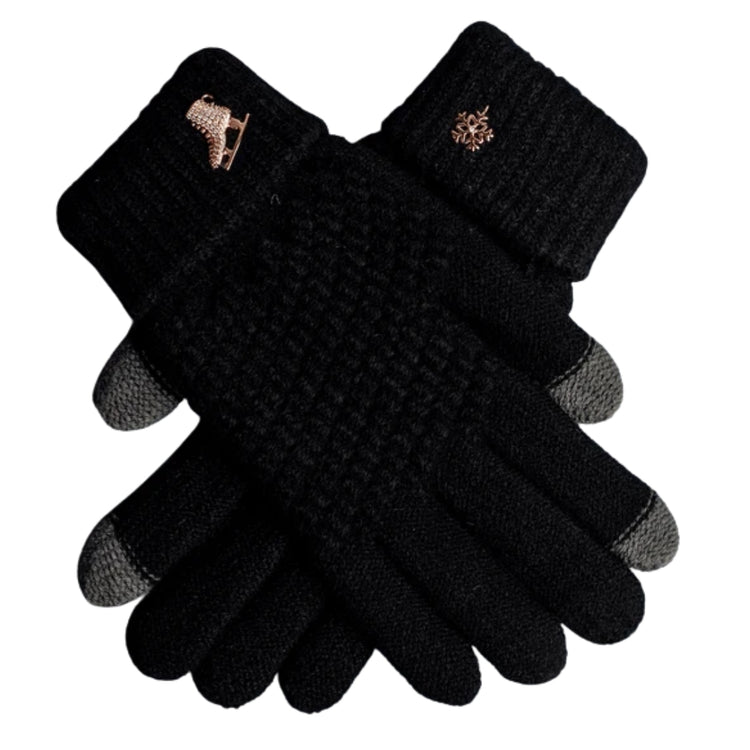 Brilliance & Melrose The Gliding Figure Skating Gloves black