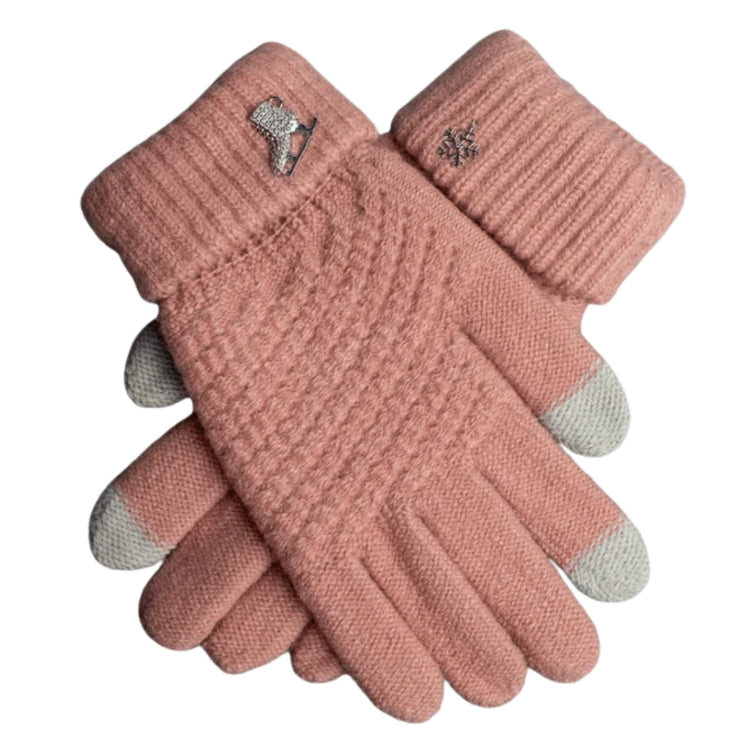 Brilliance & Melrose The Gliding Figure Skating Gloves light pink