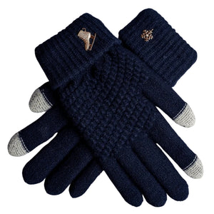 Brilliance & Melrose The Gliding Figure Skating Gloves blue