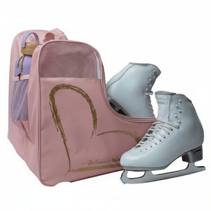 Brilliance & Melrose The Love Of Skating Figure Skate Bag pink gold