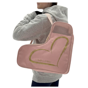 Brilliance & Melrose The Love Of Skating Figure Skate Bag pink gold