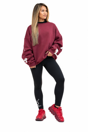 Brilliance & Melrose Women's Canada Figure Skating Sweatshirt red white