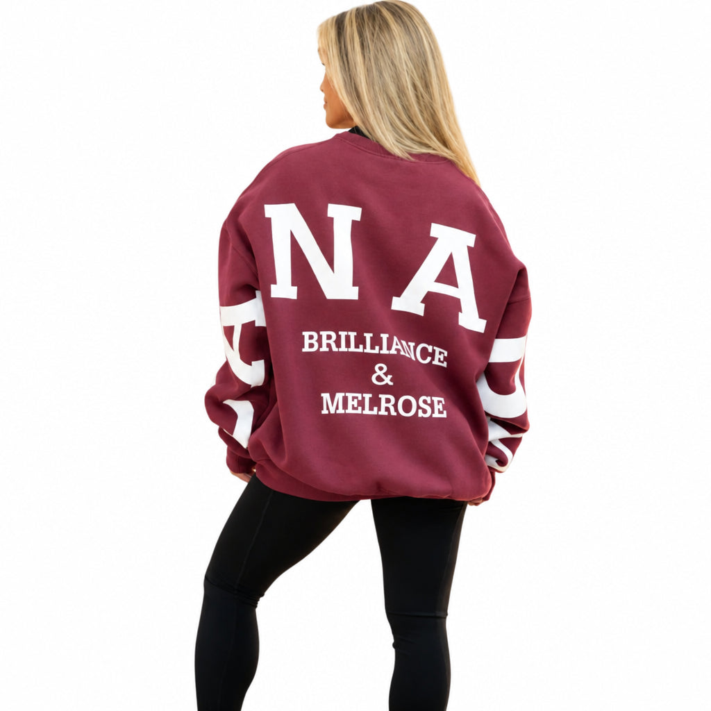 Brilliance & Melrose Women's Canada Figure Skating Sweatshirt red white