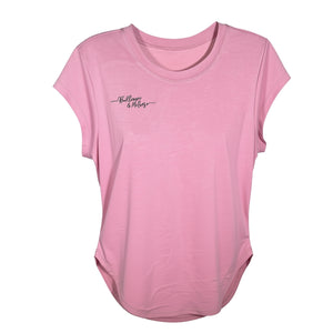 Brilliance & Melrose Women's Loose and Flowy Skating Top pink