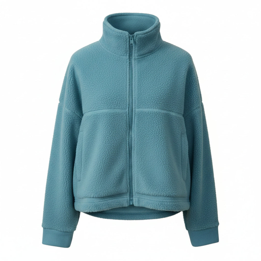 Brilliance & Melrose Women's Sherpa Skate Jacket blue