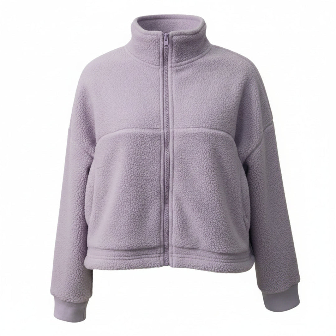Brilliance & Melrose Women's Sherpa Skate Jacket purple