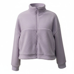 Brilliance & Melrose Women's Sherpa Skate Jacket purple