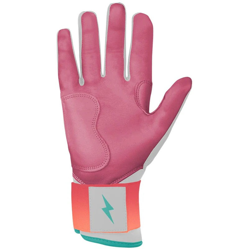 Bruce Bolt Junior Creator Series Long Cuff Batting Gloves sunrise