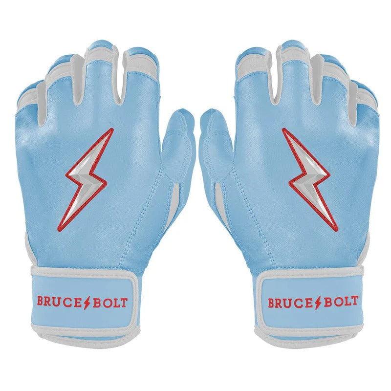 Bruce Bolt Junior Signature Series Ian Happ Long Cuff Batting Gloves baby blue