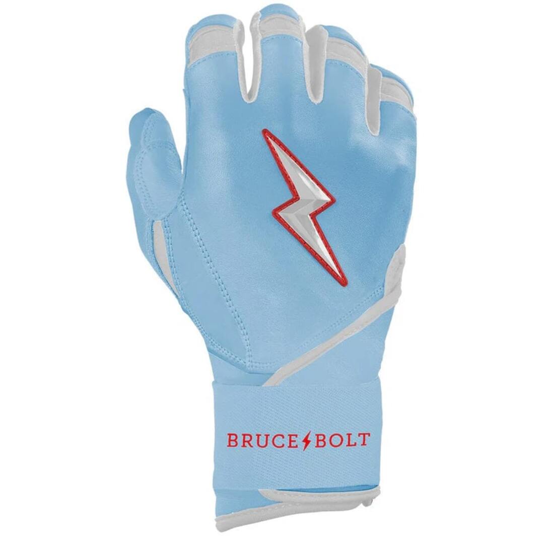 Bruce Bolt Junior Signature Series Ian Happ Long Cuff Batting Gloves baby blue