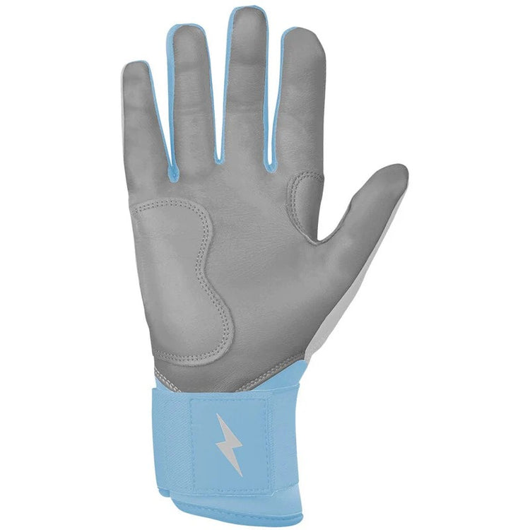Bruce Bolt Junior Signature Series Long Cuff Batting Gloves happ white/ blue