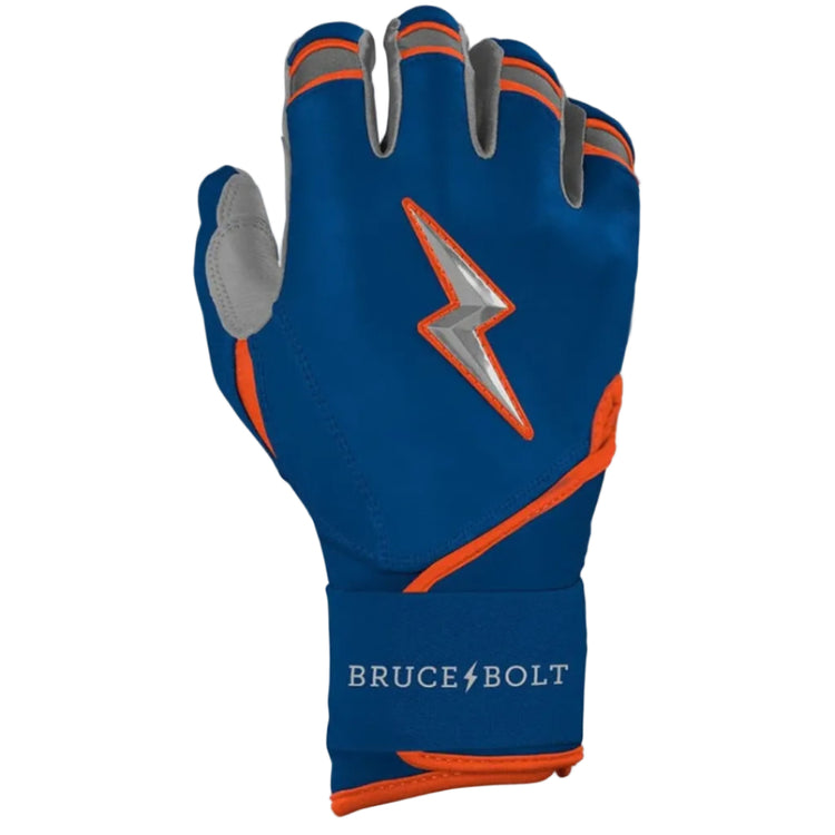 Bruce Bolt Junior Signature Series Long Cuff Batting Gloves Nimmo royal/orange