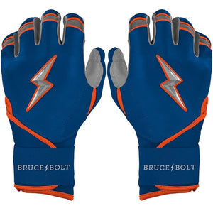 Bruce Bolt Senior Signature Series Long Cuff Batting Gloves Nimmo royal