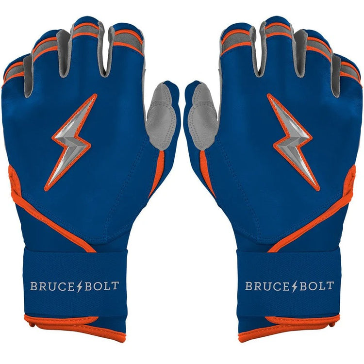 Bruce Bolt Senior Signature Series Long Cuff Batting Gloves Nimmo royal