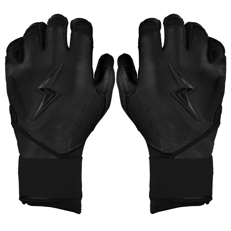 Bruce Bolt Senior Bear Series Long Cuff Batting Gloves blackout
