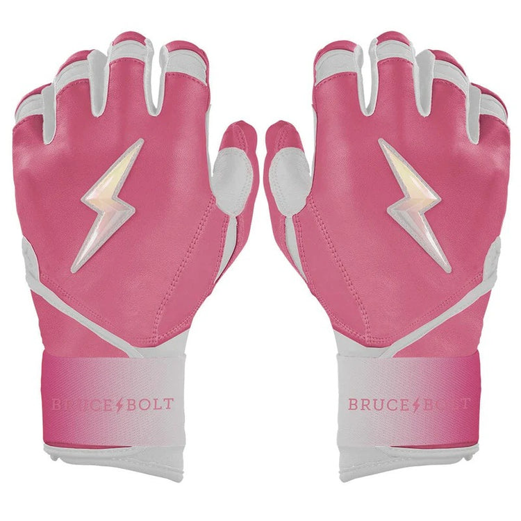 Bruce Bolt Senior Creator Series Long Cuff Batting Gloves dusty pink