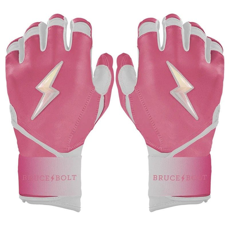 Bruce Bolt Senior Creator Series Long Cuff Batting Gloves dusty pink