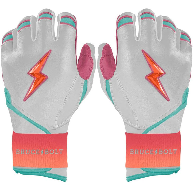 Bruce Bolt Senior Creator Series Long Cuff Batting Gloves sunrise