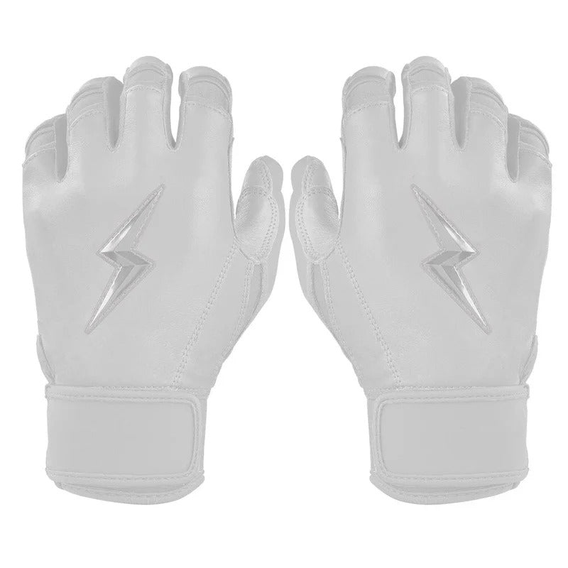 Bruce Bolt Senior Creator Series Short Cuff Batting Gloves whiteout