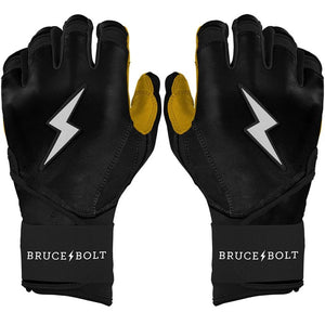 Bruce Bolt Senior Original Long Cuff Batting Gloves black