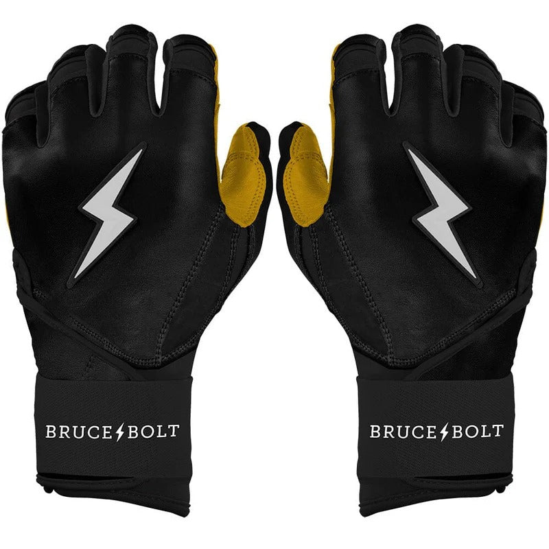 Bruce Bolt Senior Original Long Cuff Batting Gloves black