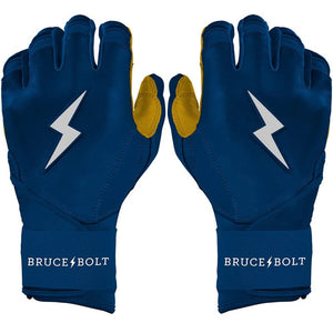 Bruce Bolt Senior Original Long Cuff Batting Gloves navy