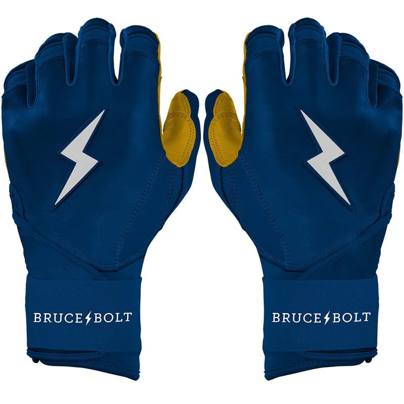 Bruce Bolt Senior Original Long Cuff Batting Gloves navy