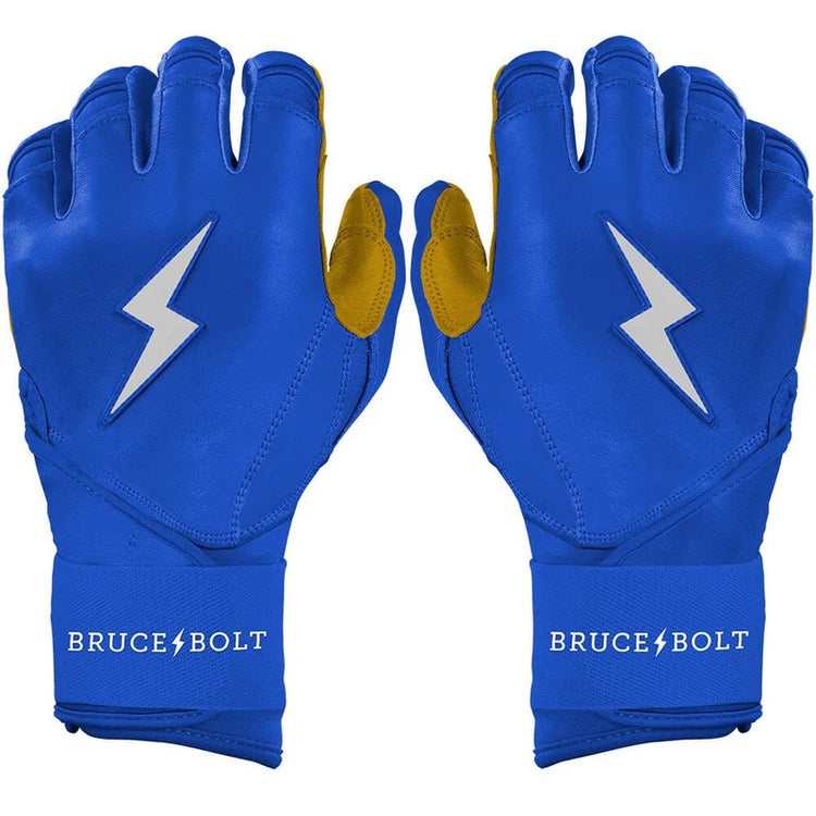 Bruce Bolt Senior Original Long Cuff Batting Gloves royal