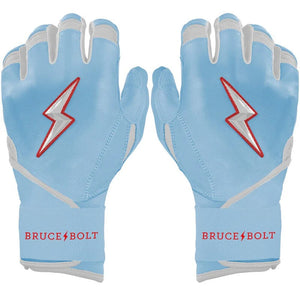 Bruce Bolt Senior Signature Series Ian Happ Long Cuff Batting Gloves happ baby blue
