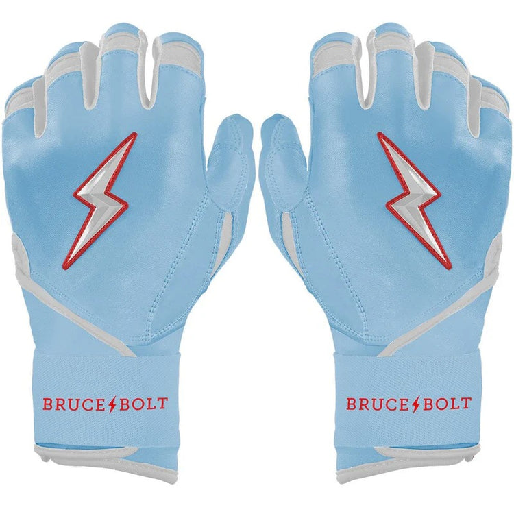 Bruce Bolt Senior Signature Series Ian Happ Long Cuff Batting Gloves happ baby blue