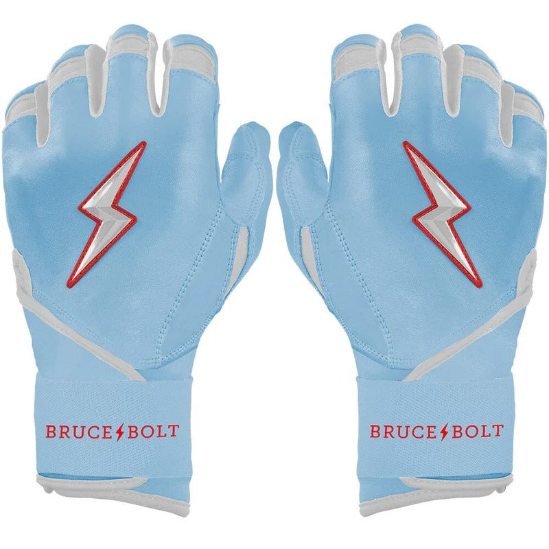 Bruce Bolt Senior Signature Series Ian Happ Long Cuff Batting Gloves happ baby blue