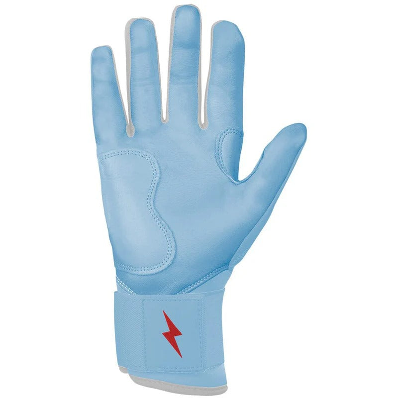 Bruce Bolt Senior Signature Series Ian Happ Long Cuff Batting Gloves happ baby blue