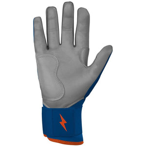 Bruce Bolt Women's Signature Series Long Cuff Batting Gloves Nimmo blue/orange