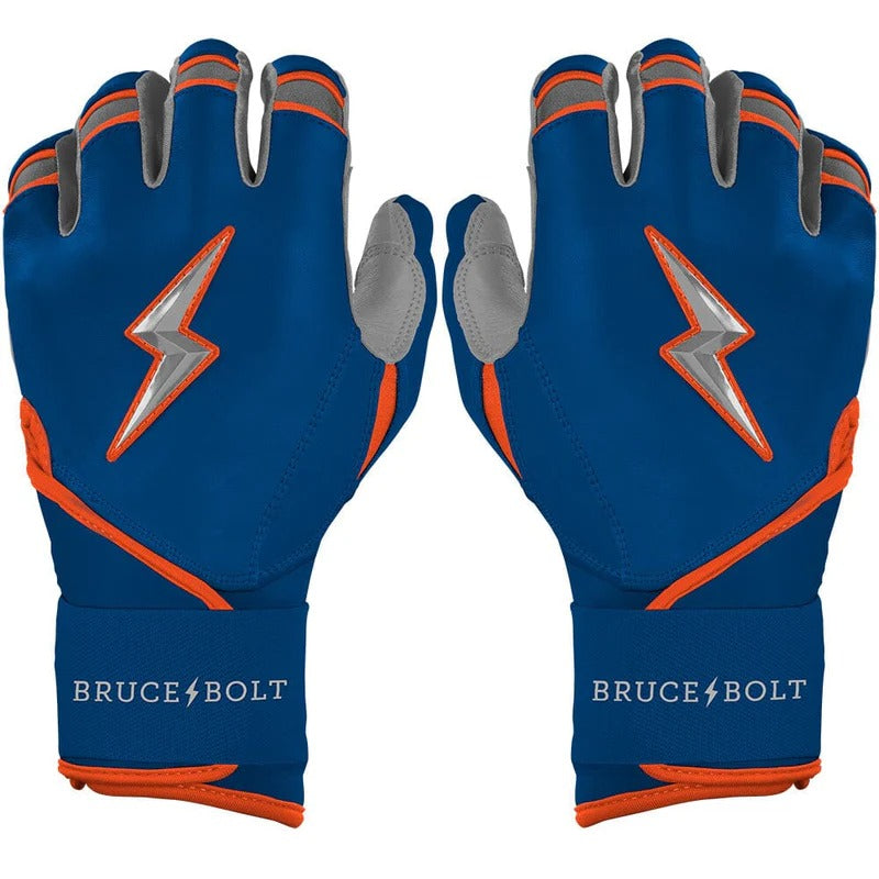 Bruce Bolt Women's Signature Series Long Cuff Batting Gloves Nimmo blue/orange
