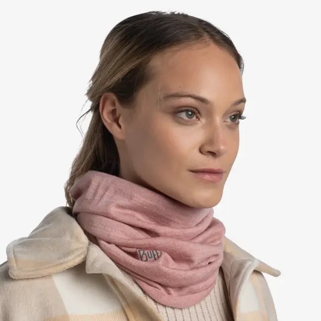 Buff Merino Midweight Melange Rosewood Pink 1