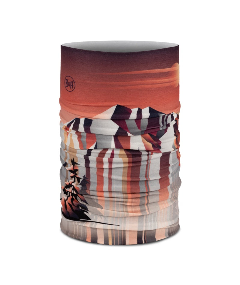 Buff Original EcoStretch neckwear gem ruby red white
