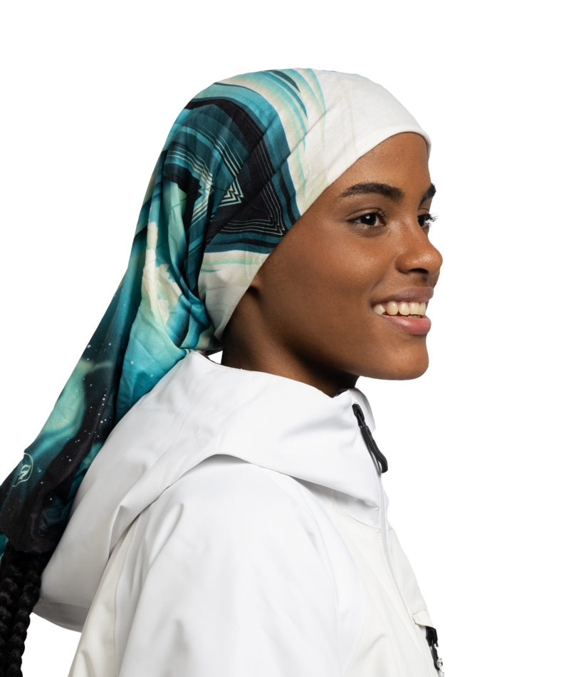 Buff Original EcoStretch neckwear gem tourmaline northern lights blue green