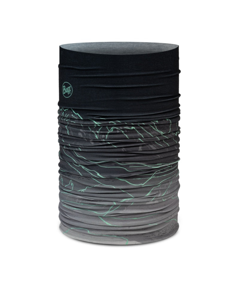 Buff Original EcoStretch neckwear unal grey lime green