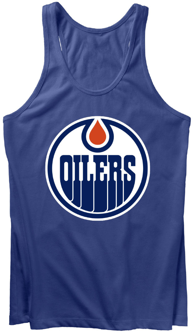 Bulletin Women's NHL Edmonton Oilers Basic Logo Tank Top blue