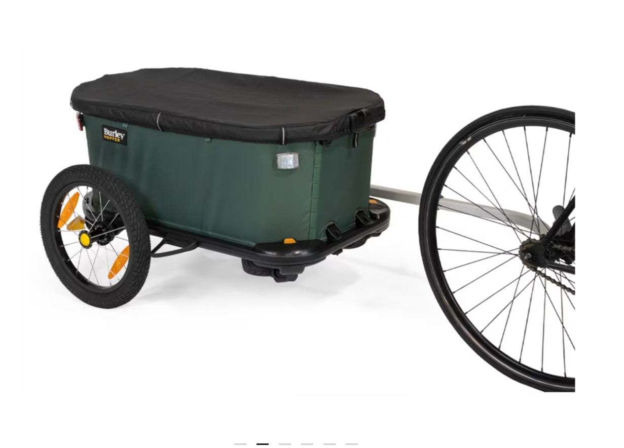 Burley Hopper Cargo Bike Trailer and Stroller Wagon Dark Green