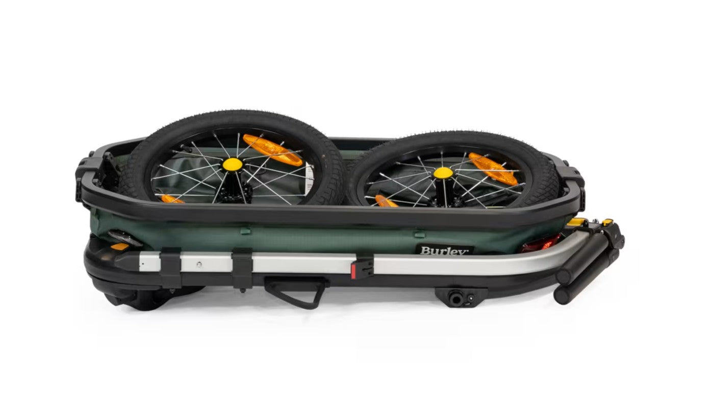 Burley Hopper Cargo Bike Trailer and Stroller Wagon Dark Green