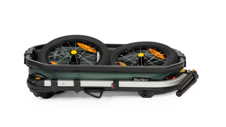 Burley Hopper Cargo Bike Trailer and Stroller Wagon Dark Green