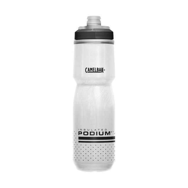CamelBak Podium Chill Bike Water Bottle White Black 24 oz