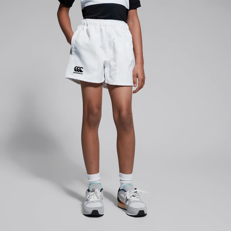 Canterbury Junior Professional Polyester Rugby Shorts white